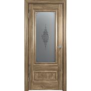 Дверь межкомнатная "Future-599" Дуб Винчестер трюфель, стекло Сатин графит лак прозрачный