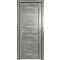 Дверь межкомнатная Future-601 ПВХ, Дуб винчестер серый, остекленная, зеркало, царговая