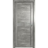 Дверь межкомнатная Future-601 ПВХ Дуб винчестер серый, остекленная, зеркало, царговая