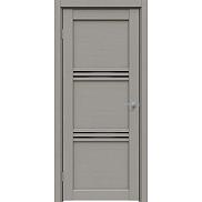 Дверь межкомнатная "Future-602" Дуб серена каменно-серый, стекло Лакобель черное