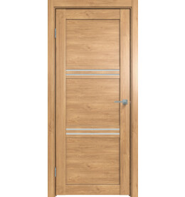 Дверь межкомнатная Future-602 ПВХ, Дуб Винчестер светлый, остекленная, сатинат белый, царговая