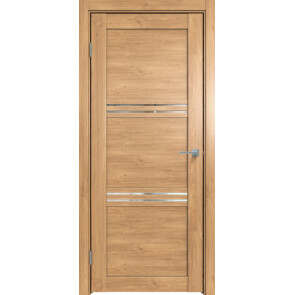 Дверь межкомнатная Future-602 ПВХ Дуб Винчестер светлый, остекленная, зеркало, царговая