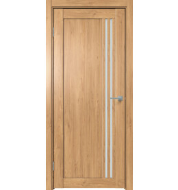 Дверь межкомнатная Future-604 ПВХ, Дуб Винчестер светлый, остекленная, сатинат белый, царговая