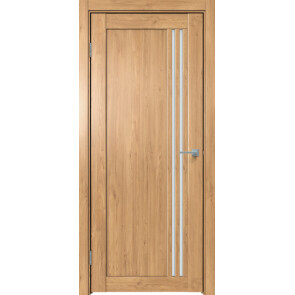 Дверь межкомнатная Future-604 ПВХ Дуб Винчестер светлый, остекленная, сатинат белый, царговая