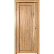 Дверь межкомнатная Future-604 ПВХ, Дуб Винчестер светлый, остекленная, зеркало, царговая