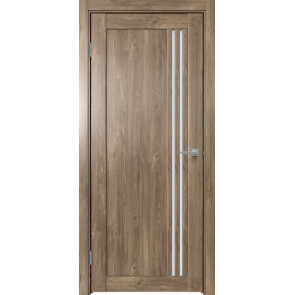 Дверь межкомнатная Future-604 ПВХ Дуб Винчестер трюфель, остекленная, сатинат белый, царговая