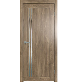 Дверь межкомнатная Future-604 ПВХ, Дуб Винчестер трюфель, остекленная, зеркало, царговая