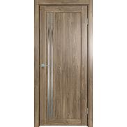 Дверь межкомнатная Future-604 ПВХ Дуб Винчестер трюфель, остекленная, зеркало, царговая