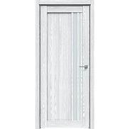 Дверь межкомнатная "Future-608" Дуб патина серый, стекло Сатинато белое