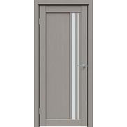 Дверь межкомнатная "Future-608" Дуб серена каменно-серый, стекло Сатинато белое