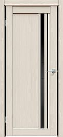Дверь межкомнатная "Future-608" Дуб серена керамика, стекло Лакобель чёрное