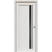 Дверь межкомнатная "Future-608" Дуб серена светло-серый, стекло Лакобель чёрное