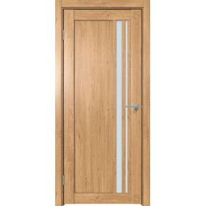 Дверь межкомнатная Future-608 ПВХ Дуб Винчестер светлый, остекленная, сатинат белый, царговая