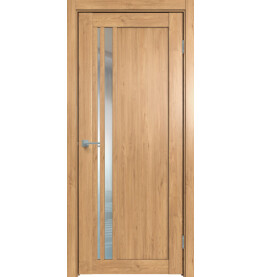 Дверь межкомнатная Future-608 ПВХ, Дуб Винчестер светлый, остекленная, зеркало, царговая