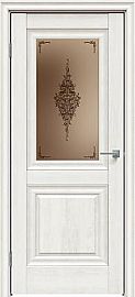 Дверь межкомнатная "Future-621" Дуб патина золото, стекло Сатин бронза бронзовый пигмент