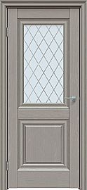 Дверь межкомнатная "Future-621" Дуб серена каменно-серый, стекло Ромб