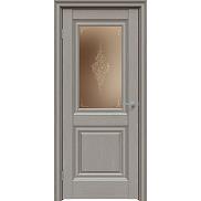 Дверь межкомнатная "Future-621" Дуб серена каменно-серый, стекло Сатин бронза лак прозрачный