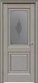 Дверь межкомнатная "Future-621" Дуб серена каменно-серый, стекло Сатин графит лак прозрачный