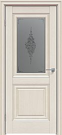 Дверь межкомнатная "Future-621" Дуб серена керамика, стекло Сатин графит лак прозрачный