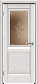 Дверь межкомнатная "Future-621" Дуб серена светло-серый, стекло Сатин бронза лак прозрачный