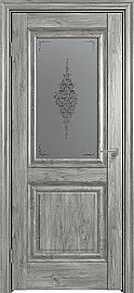 Дверь межкомнатная "Future-621" Дуб винчестер серый, стекло Сатин графит лак прозрачный