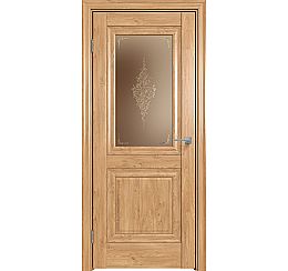 Дверь межкомнатная "Future-621" Дуб Винчестер светлый, стекло Сатин бронза лак прозрачный