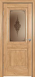 Дверь межкомнатная "Future-621" Дуб Винчестер светлый, стекло Сатин бронза бронзовый пигмент