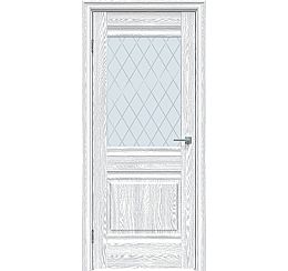 Дверь межкомнатная "Future-626" Дуб патина серый, стекло Ромб