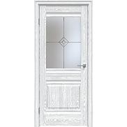 Дверь межкомнатная "Future-626" Дуб патина серый, стекло Стелла
