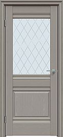 Дверь межкомнатная "Future-626" Дуб серена каменно-серый, стекло Ромб