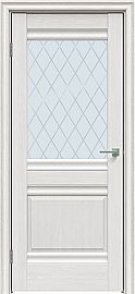 Дверь межкомнатная "Future-626" Дуб серена светло-серый, стекло Ромб