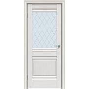 Дверь межкомнатная "Future-626" Дуб серена светло-серый, стекло Ромб