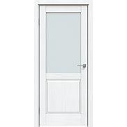 Дверь межкомнатная "Future-629" Дуб серена белый кристалл, стекло Сатинато белое