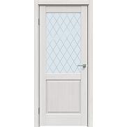 Дверь межкомнатная "Future-629" Дуб серена светло-серый, стекло Ромб