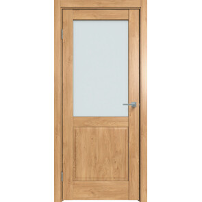 Дверь межкомнатная Future-629 ПВХ Дуб Винчестер светлый, остекленная, сатинат белый, царговая