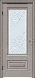 Дверь межкомнатная "Future-631" Дуб Серена каменно-серый, стекло Ромб