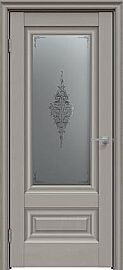 Дверь межкомнатная "Future-631" Дуб Серена каменно-серый, стекло Сатин графит лак прозрачный