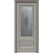 Дверь межкомнатная "Future-631" Дуб Серена каменно-серый, стекло Сатин графит лак прозрачный