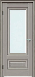 Дверь межкомнатная "Future-631" Дуб Серена каменно-серый, стекло Сатинат белый
