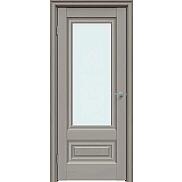 Дверь межкомнатная "Future-631" Дуб Серена каменно-серый, стекло Сатинат белый