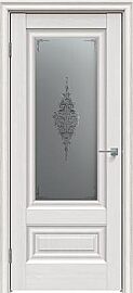 Дверь межкомнатная "Future-631" Дуб Серена светло-серый, стекло Сатин графит лак прозрачный