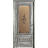 Дверь межкомнатная "Future-631" Дуб винчестер серый, стекло Сатин бронза лак прозрачный