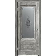 Дверь межкомнатная "Future-631" Дуб винчестер серый, стекло Сатин графит лак прозрачный