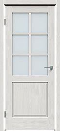 Дверь межкомнатная "Future-638" Дуб серена светло-серый, стекло Сатинат белый