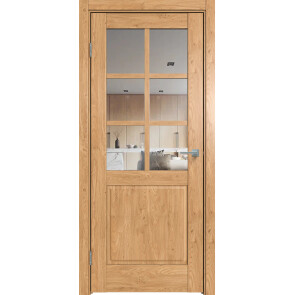 Дверь межкомнатная Future-638 ПВХ Дуб Винчестер светлый, остекленная, прозрачное, царговая