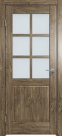 Дверь межкомнатная "Future-638" Дуб Винчестер трюфель, стекло Сатинато белое
