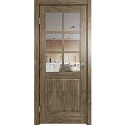 Дверь межкомнатная Future-638 ПВХ Дуб Винчестер трюфель, остекленная, прозрачное, царговая
