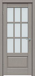 Дверь межкомнатная "Future-641" Дуб серена каменно-серый, стекло Сатинато белое