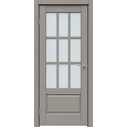 Дверь межкомнатная "Future-641" Дуб серена каменно-серый, стекло Сатинато белое