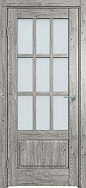 Дверь межкомнатная "Future-641" Дуб винчестер серый, стекло Сатинато белое